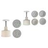 24TE Mooncakes Mold Chinese Pastries Moulds ABS Plastic Cookie Stamp for Baking Lover Hand Pressed Dessert Making Mold