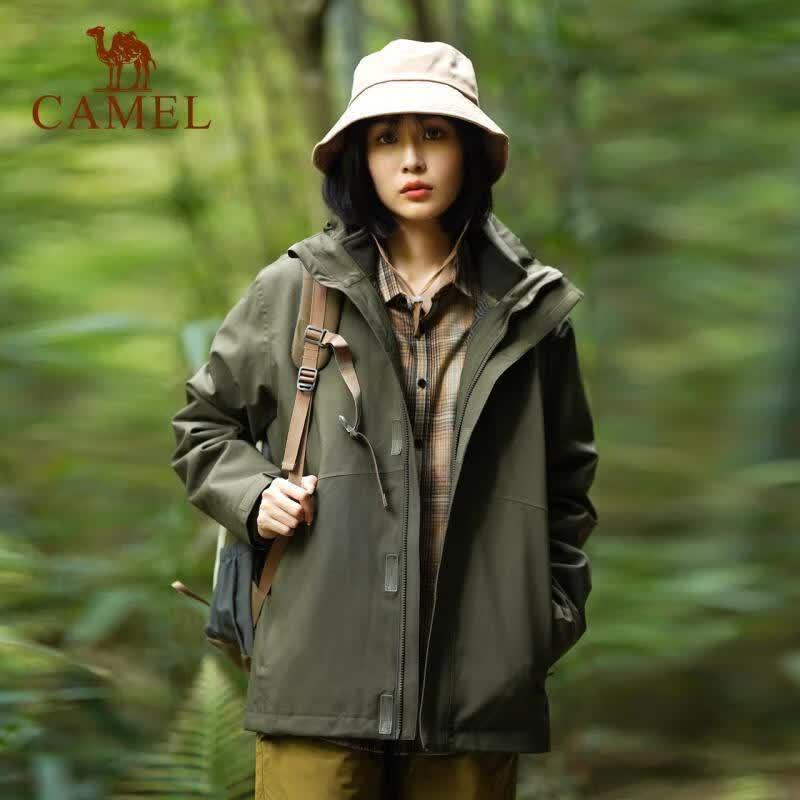 CAMEL Women's 3-in-1 Windproof Waterproof Fleece Jacket