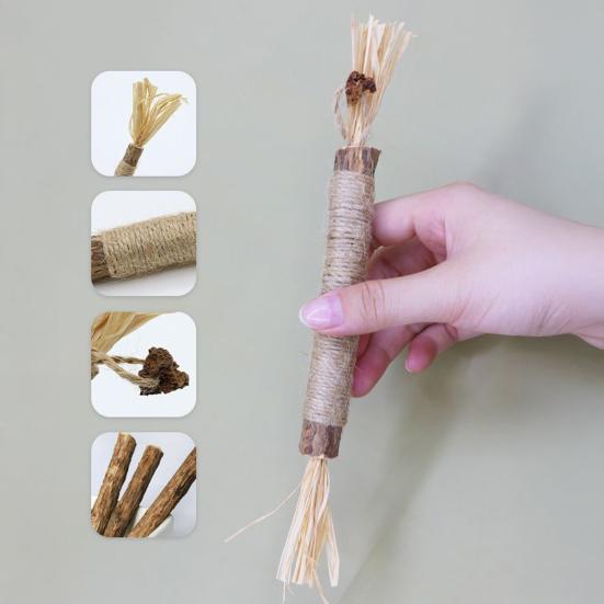 Katzen Silberwein Stöcke Natürlicher Silberwein Katzen Kauspielzeug Zahnsticks Verdauungsverbesserung Beseitigen Haarballen für Katzen Leckerlis Training Spiel