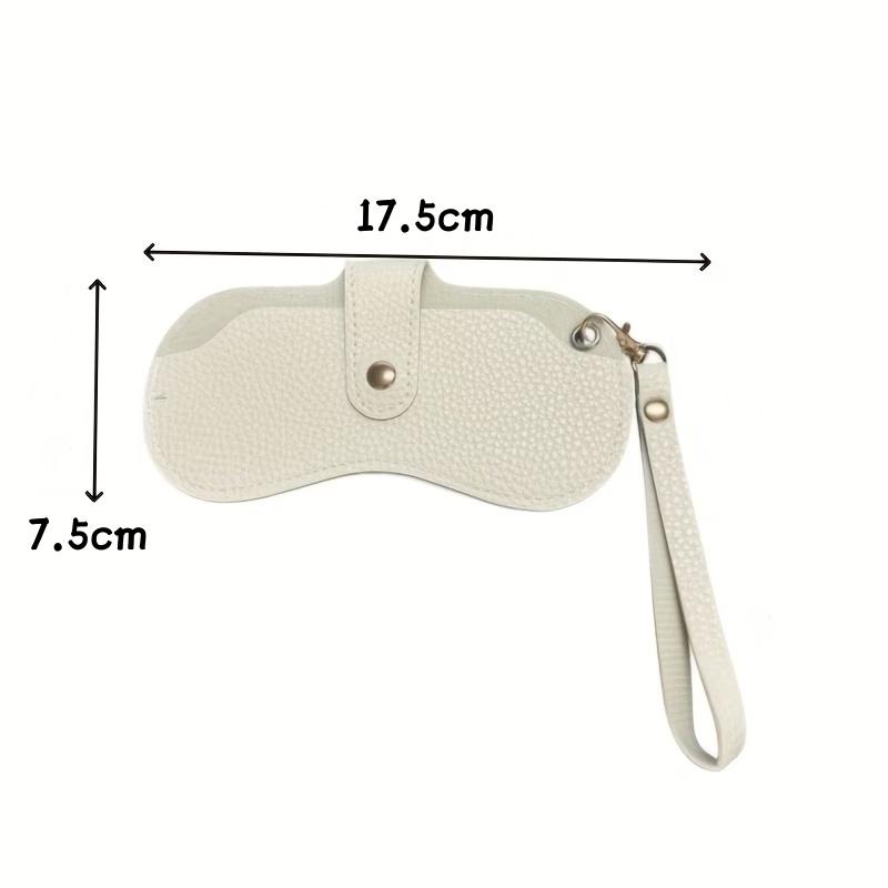 Leather Glasses Bag Portable Hangable Magnetic Eyewear Pouch Holder Soft  Sunglasses Pouch Slim Fashion Glasses Case Holder
