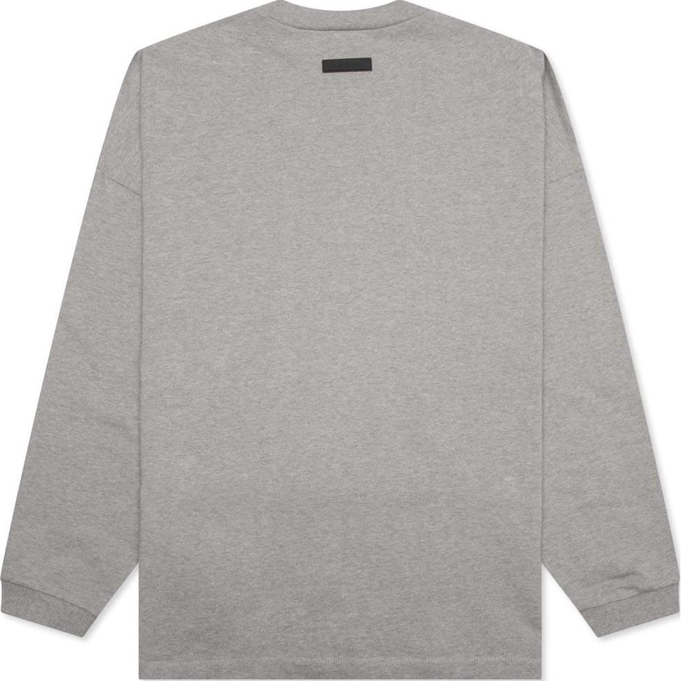 Fear of God Essentials Long-Sleeve T-Shirt Dark Heather Oatmeal Men Tops Grey 125SP242013F