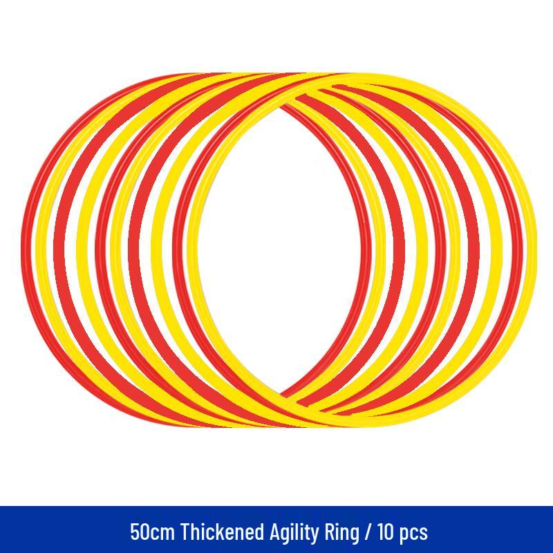 Yaying 50cm Thickened Football Agility Rings (10-Pack)