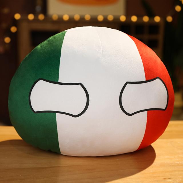 Cartoon Polandball Country Ball Toy Plush Pendant Plush Doll National Flag Ball USSR USA FRANCE RUSSIA UK JAPAN GERMANY ITALY
