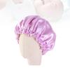 Satin Elastic Bonnet Hair Hat Night Sleeping Hat for Girls Double Layer Bath Cap Shower Sleeping For Kids Cap