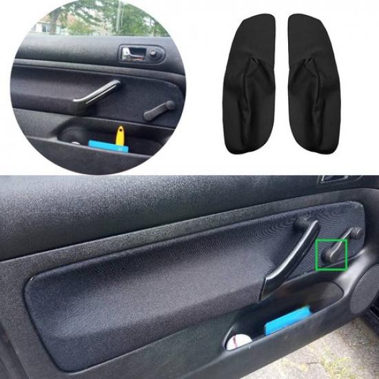 For 2-door 4x Door Armrest Panel Leather Cover For VW Golf 4 MK4 1998 - 2005