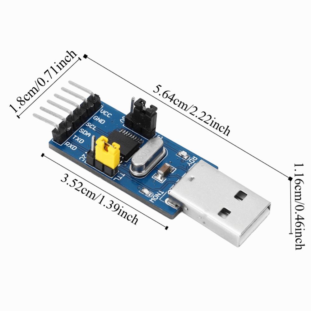 CH341T USB to UART Converter Adapter Module USB to TTL USB to IIC Adapter Module  Data Transfer