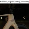 2Pcs Hollow Bicycles Handlebar End Cap Mountain Bike Handle End Cover Noctilucent Bicycles Handlebar Grip Plug Enduring
