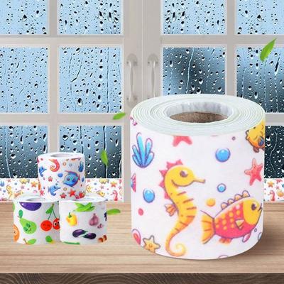 Cartoon Sink Tape Non-woven Window Water-absorbing Sticker Toilet Caulk Tape  for Bathroom Kitchen