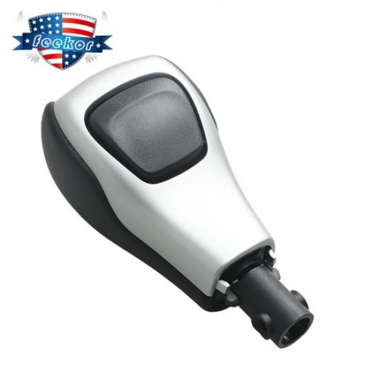 Silver & Black Automatic Shifter Knob for 2014-19 Jeep Cherokee 5YD291X9AB