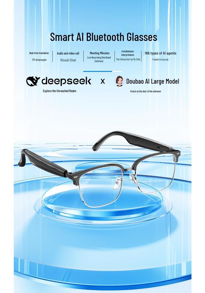 AI Smart Bluetooth Glasses: Wearable Translation and Call Conferencing Accessory