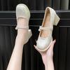 New Chinese Style with Cheongsam Temperament High Heels Summer Beautiful Fairy Style Temperament Pearl Shoes