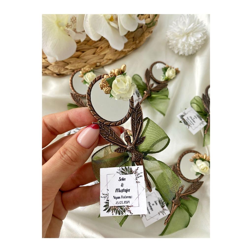 Angel Mirror Magnet Promise, Engagement, Wedding, Wedding, Mevlt Gift - 20 Pieces