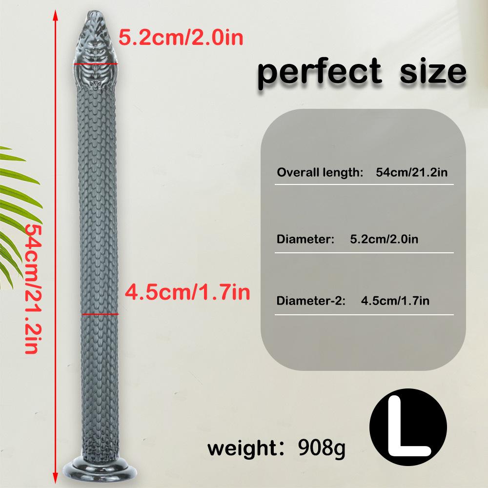 Super Long Anal Dildo, Snake Butt Plugs with Suction Cup, Prostate Massager Sex Toys for Men, Women