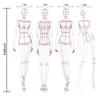 A20F-Mode-Illustrationslineal Skizzenvorlage Nählineal Humanoide Muster Messen Kleidung Langlebig B