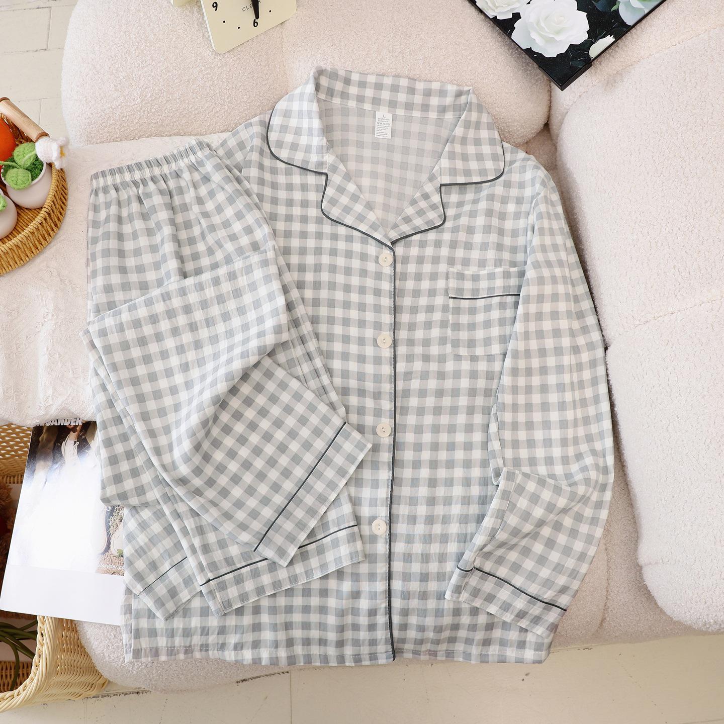 

Autumn Cloud Cotton Pajama Set for Women - Long Sleeve and Pants, Cute and Stylish for Home or Outdoors Medium