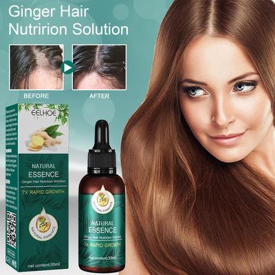 Ingwer Haarpflege Ätherisches Öl Reparatur Haarfollikel Haarwuchs Flüssigkeit Glatter Glanz und Glättung von trockenem Haar