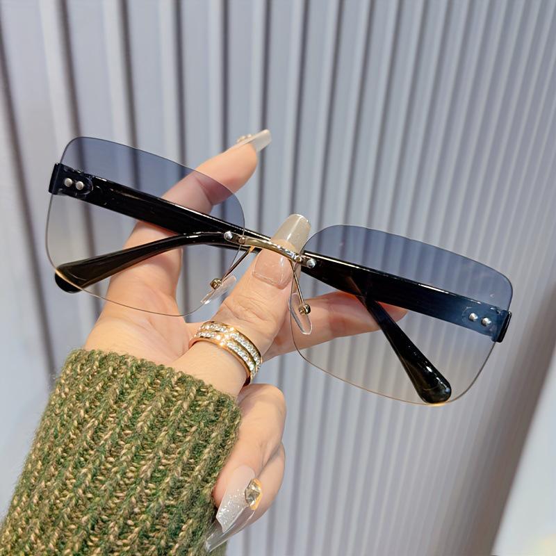 Women's Frameless Sunglasses: Sun Protection & Versatile Style, European & American Design