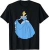 Hot Fashion Casual Disney Princess Cinderella In Ballgown Classic T-Shirt T-Shirt S-4XL Four Seasons