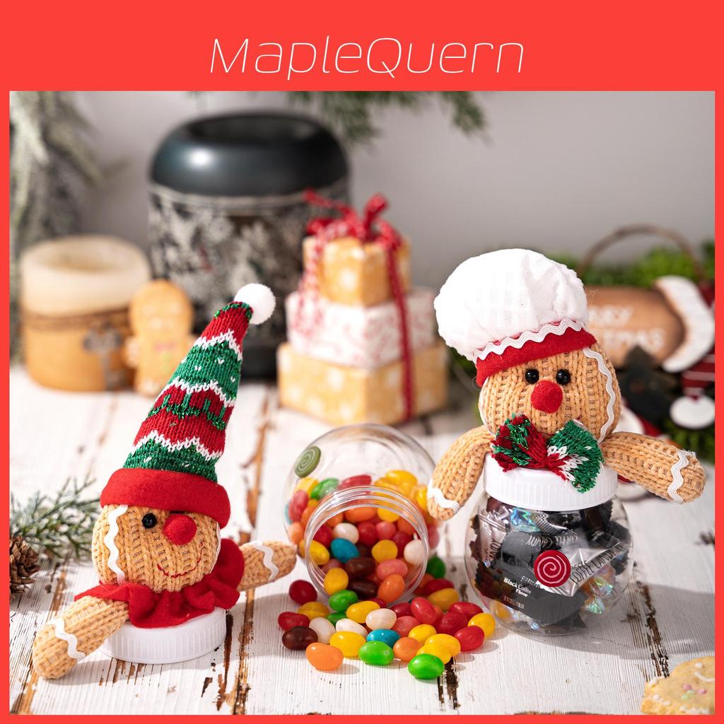 Christmas Gingerbread Man Candy Jar With Creative Storage For Holiday Decor