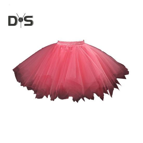 Women Tulle Skirt 50s Tutu Petticoat Elastic Waist Short Ballet Crinoline Petticoat Carnival Costume Underskirt