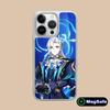 Game GI Neuvillette Silver Plating Magsafe Mobile Phone Case for iPhone 17 16 15 14 13 12 11 Air Pro Max Plus Colorful Cover