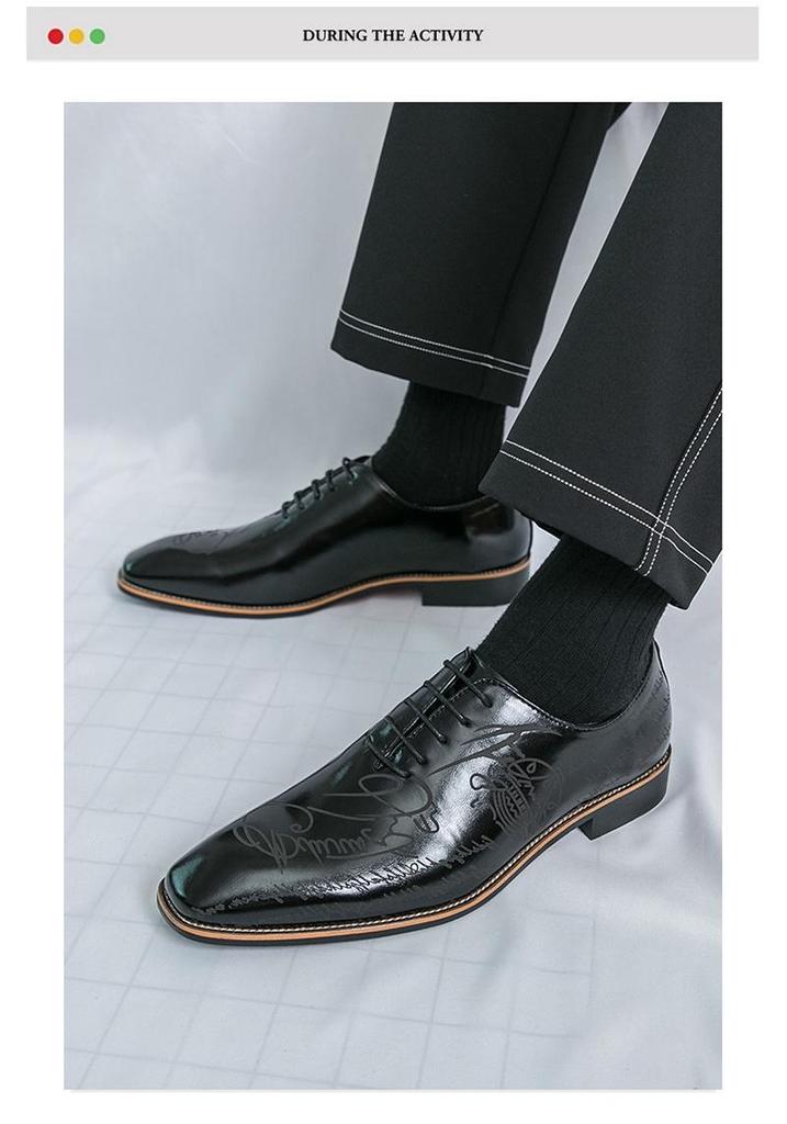 Men's British-Style Leather Shoes - Spring/Autumn 2026 Collection, Casual Large Size Business Footwear