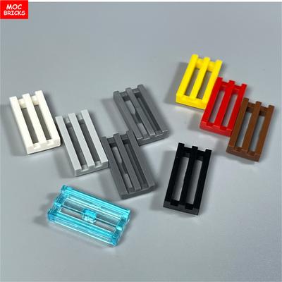 Non-Toxic 10Pcs/Lot Moc Bricks Tile Modified 1 X 2 Grille With Bottom Groove Lip 15561 2412B 30244 Building Blocks Diy Toys Kids Gifts