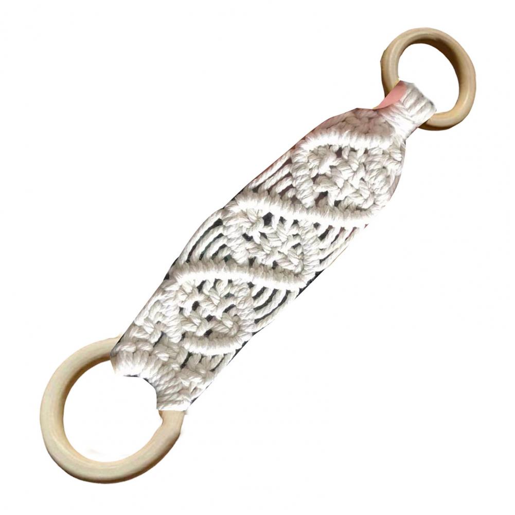 

Hanging Clothes Rack Towel Holder Versatile Crochet Kitchen Towel Hanger Easy Hanging Solution for Dish Towels for Various белый