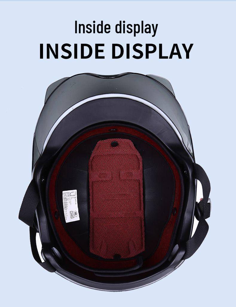 5XL National Standard Electric Vehicle Helmet - Extra Large, Sun-Protective, 70cm Circumference for Men and Women