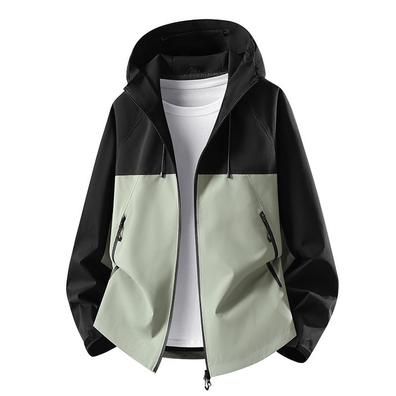 Unisex Lightweight Windproof Waterproof Jacket for Spring and Autumn, Custom Logo Print Available