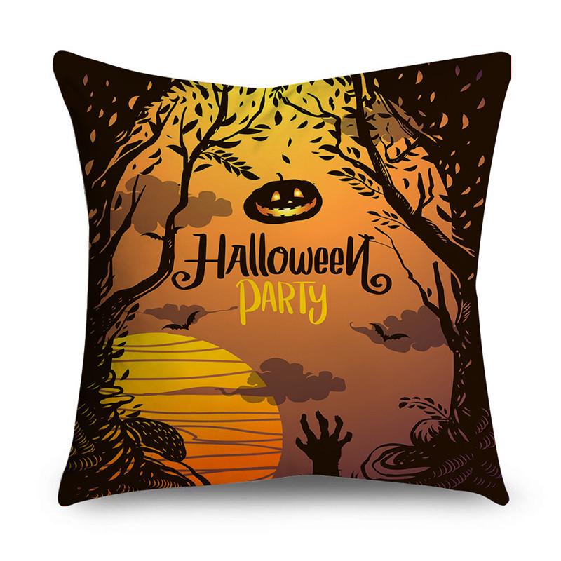 NIGHTWISH Halloween Pattern Pillowcase Holiday Design Home Decor Sofa Cushion Cover 40/45/50cm Happy Easter Day