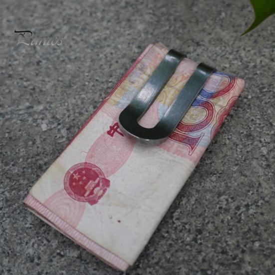 Stainless Steel Money Clip Multi-function Mini Minimalist Slim Wallet Carabiner for Outdoor Belt