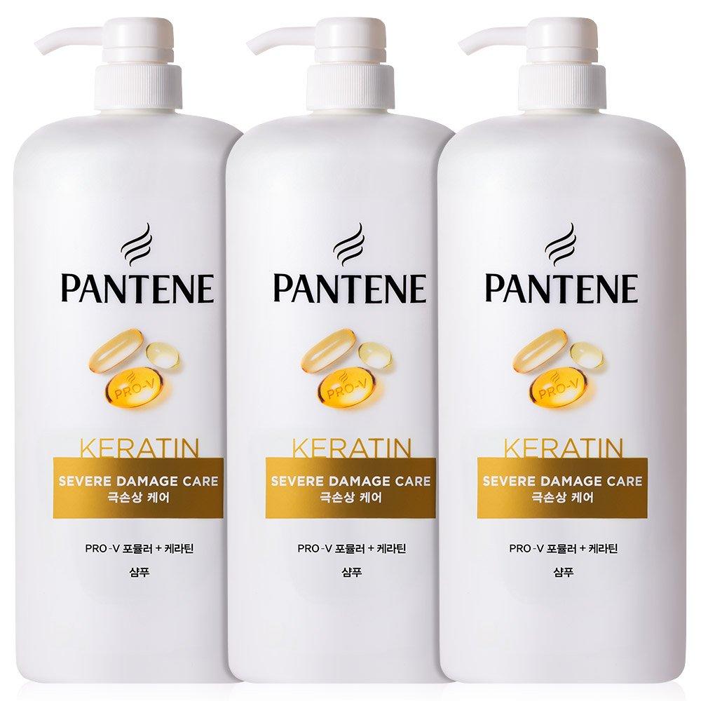 

Pantene Daily Extreme Damage Care Extra Large Shampoo, Conditioner 1200ml x 3 / Total 3.6L (Damaged Hair Shine Care) 3 Extreme Damage Care Shampoos
