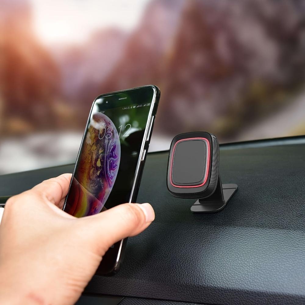 New High-Quality Car Magnetic Phone Holder, Dashboard Mount for Navigation, Featuring 4 Large Metal Magnets, 360-Degree Rotation for Easy