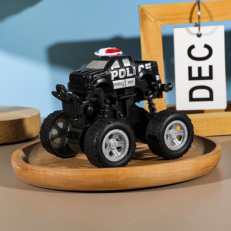 

Simulation Inertia Four Wheel Drive Off Road Police Car Children Toy Model чорний