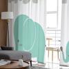 Animal Cute Elephant Love Cartoon Tulle Curtains for Kids Bedroom Living Room Window Treatments Sheer Voile for Kitchen Drapes