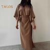 Women's V Neck Maxi Dress Sexy Hollow Out Short Sleeve Bodycon Split Dress Summer Cotton Linen Long Dress for Beach Vacation