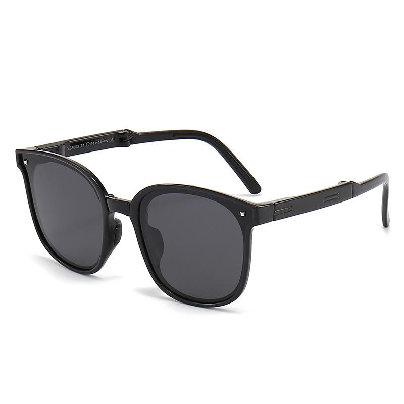 

2024 New Style Influencer Folding Polarized Sunglasses with Nose Pads - Second Generation Blush Glasses Plastic Tooth
