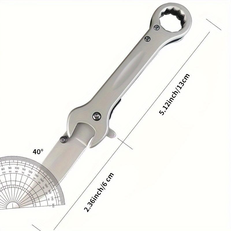 1-piece Multi-function Wrench Outdoor Folding Knife, High-hardness Stainless Steel Knife, Portable Multi-function Pocket Knife