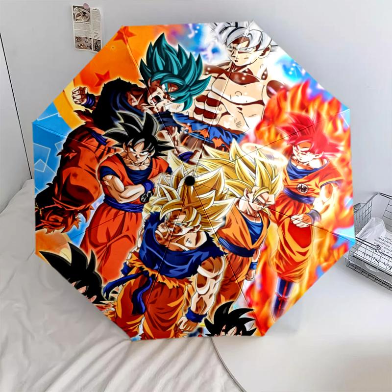

Dragon Ball pattern, automatic folding umbrella, portable and foldable design, 8 ribs, a Christmas or birthday gift.