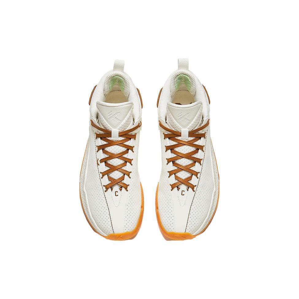 Anta KT9 Sailboat Men Sneakers White Orange Brown 112341101-2