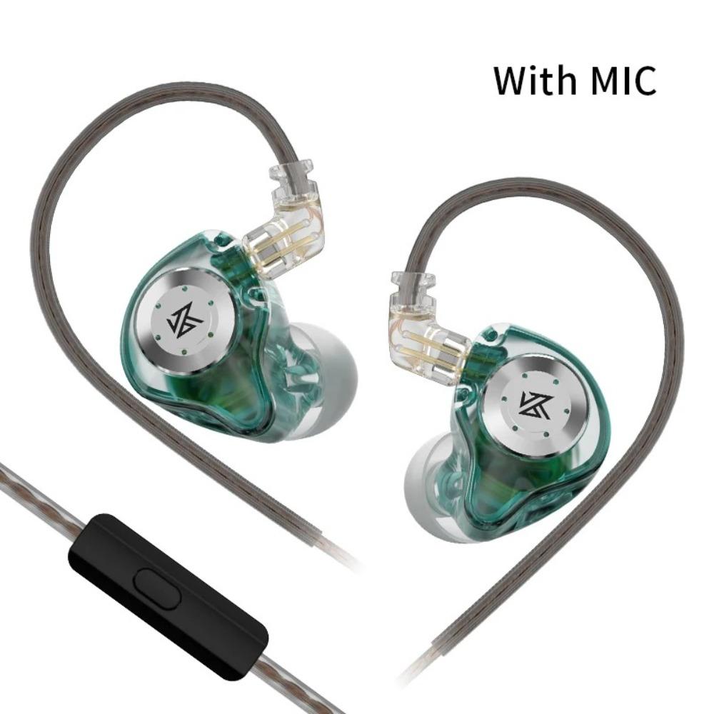 

Monitor In-Ear Wired Headphones High Resolution Noise Cancelling Headset Bass Stereo Detachable Cable HiFi Earphone Music зелений