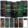 Vintage Totem Painting Hard PC Phone Case For Samsung Galaxy Z Flip 7 6 5 4 Black Cover For Galaxy Z Flip 3 Foldable Shell Capas