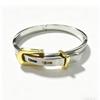 Korean-Style Titanium Steel Buckle Bracelet with Rose Gold Geometric Elements & Multi-color Options