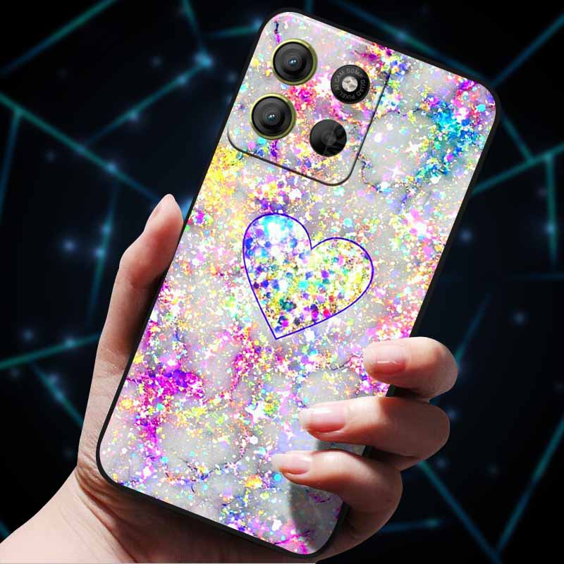 For Moto G15 4G Case Painted Cats Soft Silicone Lovely Back Case for Motorola Moto G15 Power G 15 Phone Cover MotoG15 etui Funda