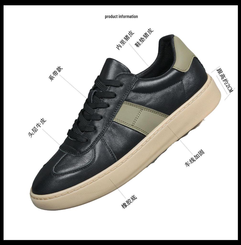 2025 Herren Sommer Echtes Leder Forest Gump Weiche Sohle Lässige Low-Top Skateschuhe – Vielseitig, Trendy und Atmungsaktiv