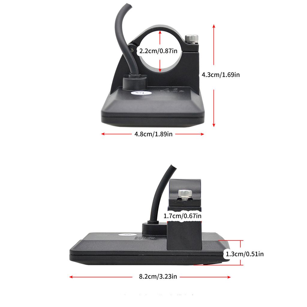 Electric Bike Modification Electric Display for 22.2mm Handlebar Control Panel 5Pin Plug Scooter Speedometer Odometers