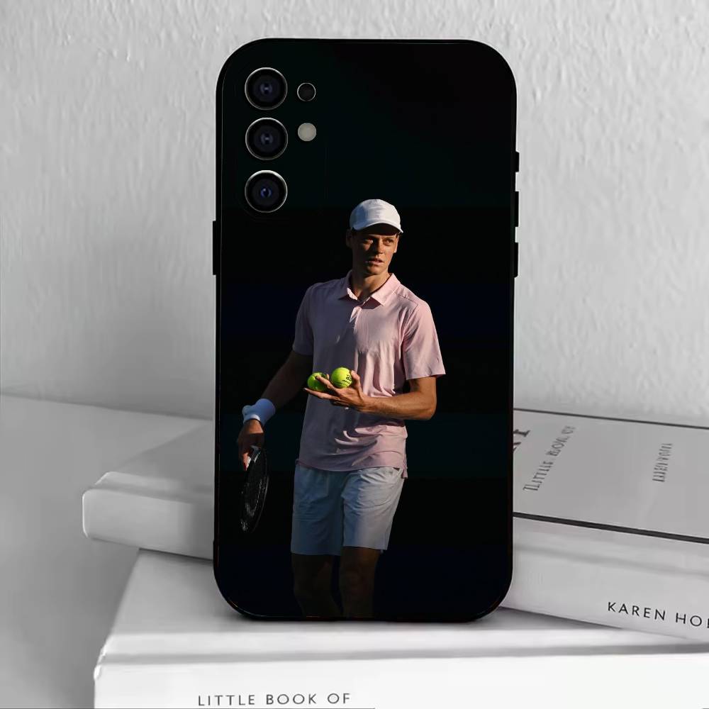 

J-Jannik Sinner Phone Case For Samsung S25,S24,S21,S22,S23,S30,Ultra,S20,Plus,Fe,Lite,Note,10,Black Cover Samsung S22plus5G