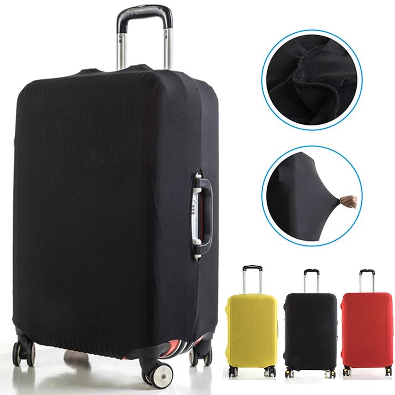 Travel Luggage Cover with Pull Rod Dust-Proof Thickened High Elastic Fabric Protective Cover for Luggage Box