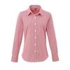 Premier Womens/Ladies Micro Gingham Check Cotton Long-Sleeved Shirt